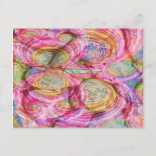 Art101 PINK Graffiti - Exotic Sea Shells Postcard