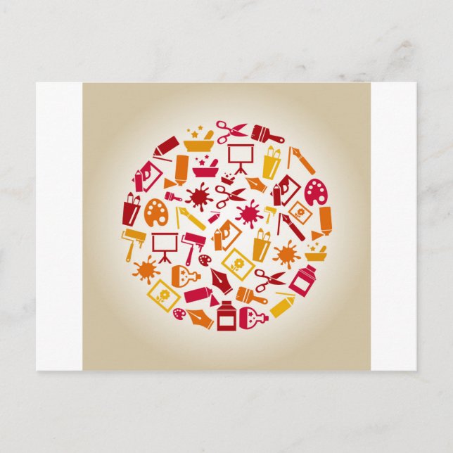 Art a circle postcard (Front)