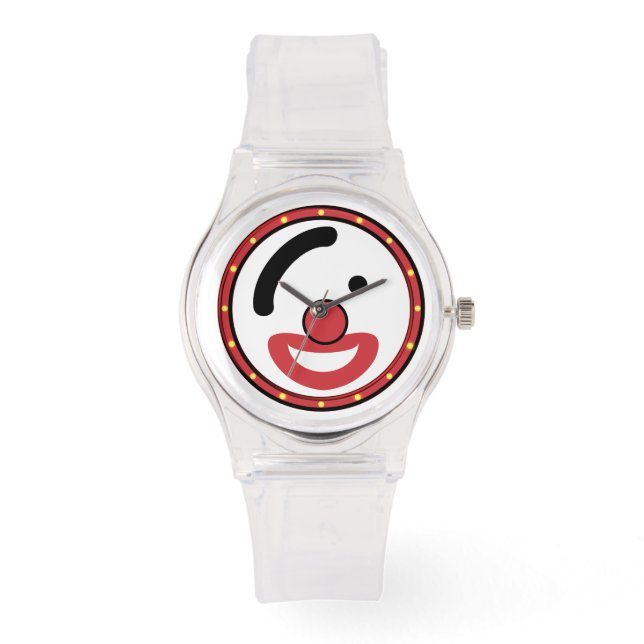 Art Abstract Birthday Clown Watch (Front)