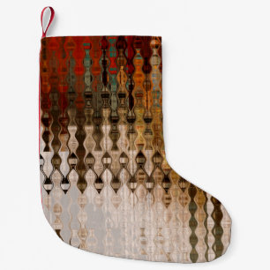 art abstract colorful geometric intersection backg small christmas stocking