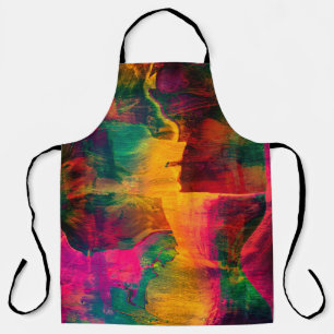art abstract colorfur vibrant paper backgroundart, apron