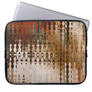art abstract colourful geometric intersection back laptop sleeve