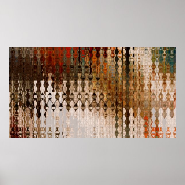 art abstract colourful geometric intersection back poster (Front)