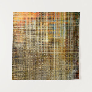 Art abstract colourful geometric intersection back tapestry