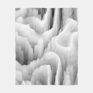 art abstract fractal wave blurred monochrome backg fleece blanket