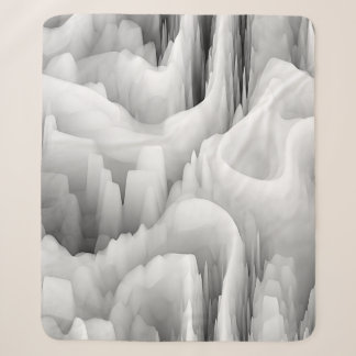 art abstract fractal wave blurred monochrome backg sherpa blanket