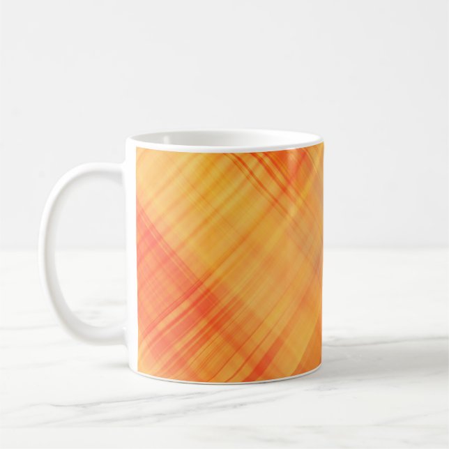 art abstract geometric diagonal lines pattern, blu coffee mug (Left)