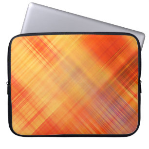 art abstract geometric diagonal lines pattern, blu laptop sleeve