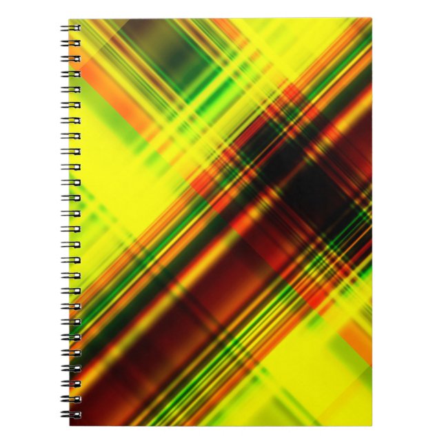 art abstract geometric diagonal pattern background notebook (Front)
