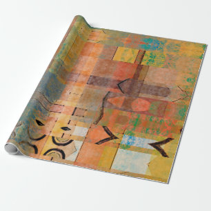 art abstract geometric horizontal stripes pattern wrapping paper