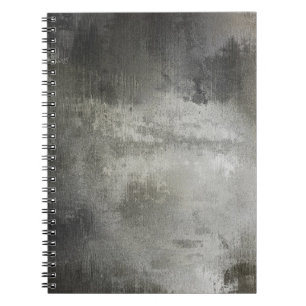 art abstract grunge black and white textured notebook