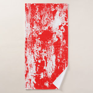 Art abstract grunge illustration ink brush effect bath towel