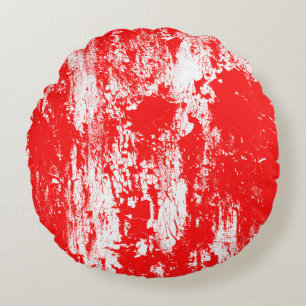 Art abstract grunge illustration ink brush effect round cushion