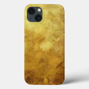 art abstract painted background in golden colour iPhone 13 case
