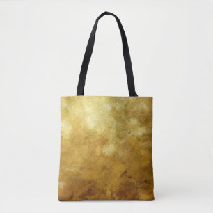 art abstract painted background in golden colour tote bag