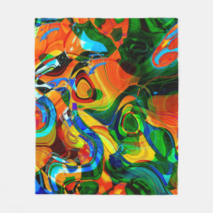 art abstract vibrant colourful background, seamles fleece blanket