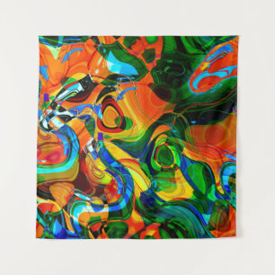 art abstract vibrant colourful background, seamles tapestry