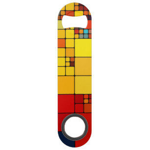Art abstract vibrant rainbow geometric pattern