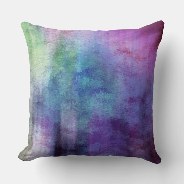 art abstract watercolor background on paper 2 cushion (Front)