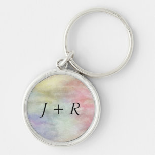 art abstract watercolor background on paper 3 key ring