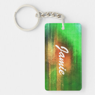 art abstract watercolor background on paper key ring