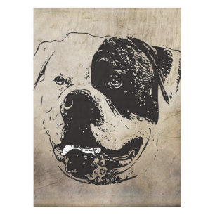 Art America Bulldog Bulldog Lovers Gift Tablecloth