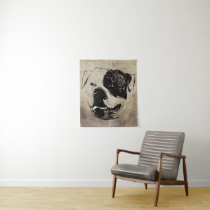 Art America Bulldog Bulldog Lovers Gift Tapestry