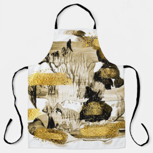 Art and Gold. Trendy colour with golden paint and Apron