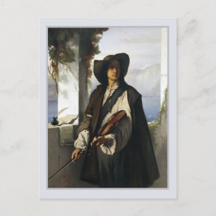 Art and Liberty by Loius Gallait Fine Art Postcard