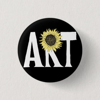 Art and Sunflower Button