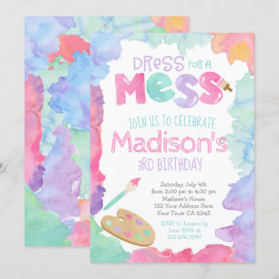 Art Birthday Invitation