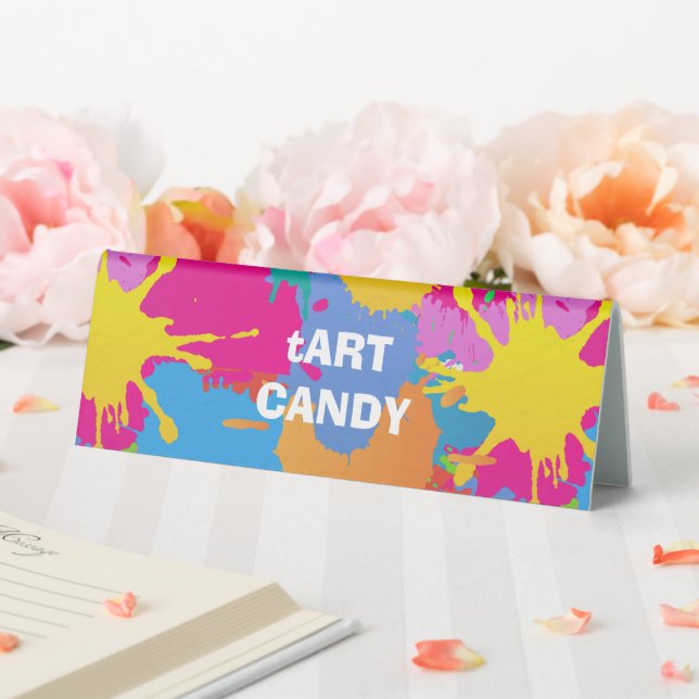 Art Birthday Party - Loot Bag Topper/Table Tent (In SItu (Wedding))