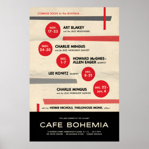 Art Blakey - Charles Mingus jazz poster - At the