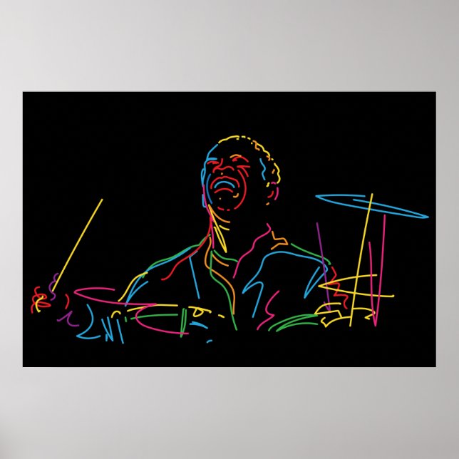 Art Blakey portrait Poster (Front)