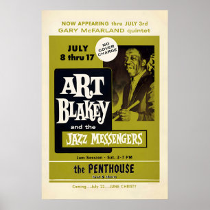 Art Blakey & The Jazz Messengers jazz poster