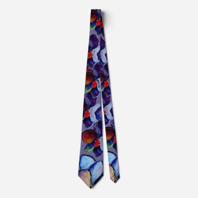 Art Blue Orchid Tie 2 (Front)