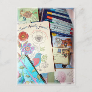 Art Book Inspiration Postcard