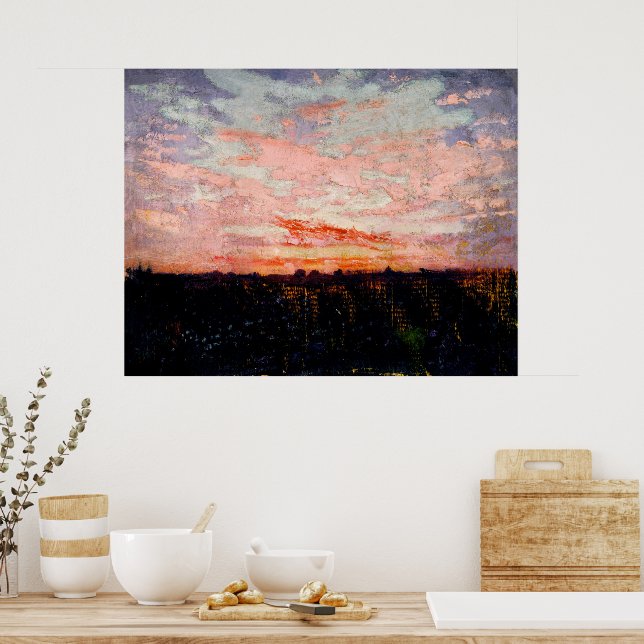 Art by Abbott Handerson Thayer Captivating Sunrise Poster