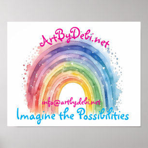 Art by Debi, Rainbow Poster