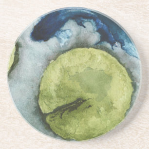 Art by Heather Betta watercolor sandstone coaster