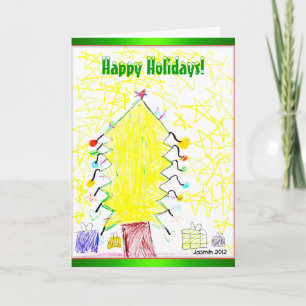 Art by Kids Christmas Holiday Greeting Card 2012