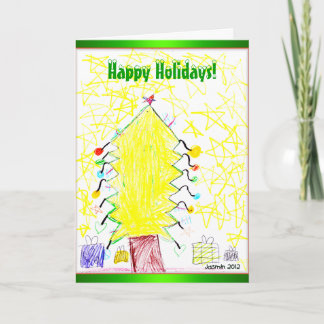 Art by Kids Christmas Holiday Greeting Card 2012
