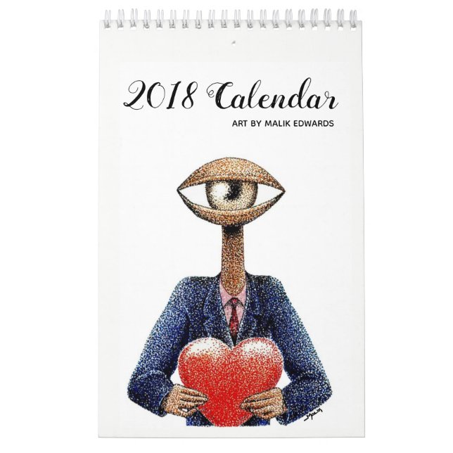 Art By Malik - 2018 Calendar (Version 2) (Cover)