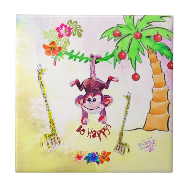Art by Micheal Ceramic Tile (Front)