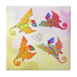 Art by Micheal Dragon  ceramic tile 