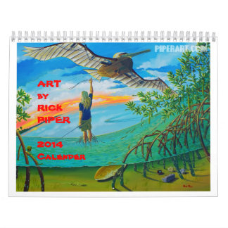 Art by Rick Piper 2014 - 11"x17" Wall Calendar