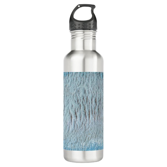 Art canvas blue texture 710 ml water bottle (Front)