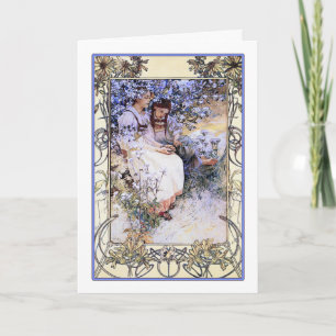 Art Card /Invitation: Mucha: The Beatitudes