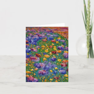 Art card "Painted Dreams" Friendly flowers!  