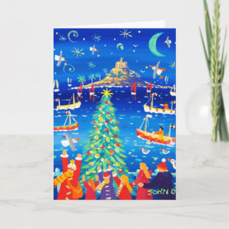 Art Card: Singing around the Tree, Mounts Bay Holiday Card